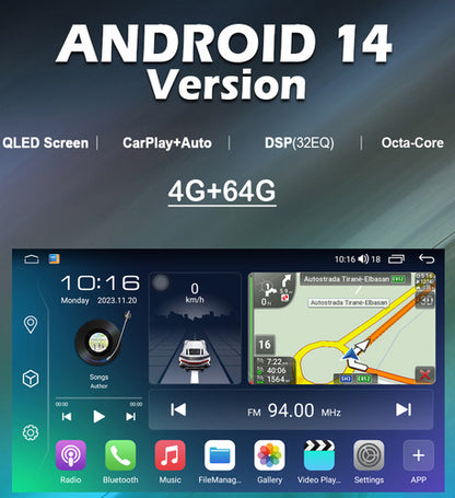 Radio Android Ford Focus 8core Qled Apple Carplay Negro