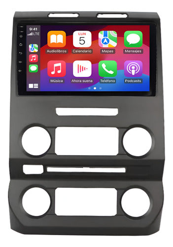 Radio Android Ford F150 2015 4/64gb 8 Núcleos Carplay Qled Gris Oscuro