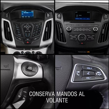 Radio Android Ford Focus 8core Qled Apple Carplay Negro
