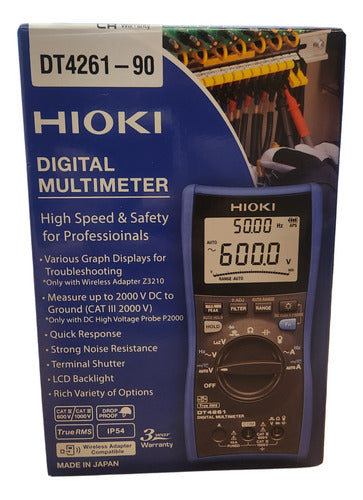 Multímetro Hioki Dt4261-90 + Bluetooth Iva Incluido
