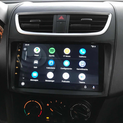 Radio Android Suzuki Swift 2011/17 Apple Carplay Androidcar Negro