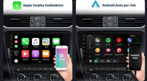 Radio Android Nissan Np300 4/64gb Carplay Estilo Fabrica Negro