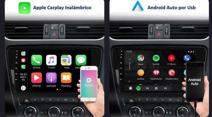 Radio Android Nissan Np300 4/64gb Carplay Estilo Fabrica Negro