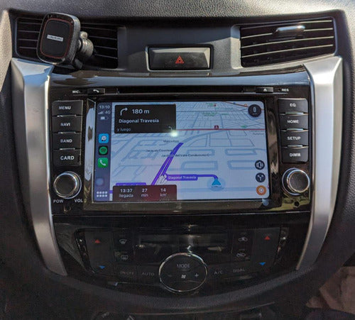 Radio Android Nissan Np300 4/64gb Carplay Estilo Fabrica Negro