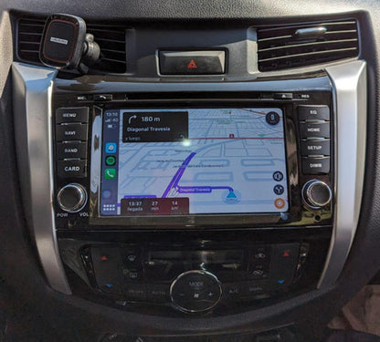 Radio Android Nissan Np300 4/64gb Carplay Estilo Fabrica Negro