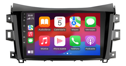 Radio Android Nissan Np300 Apple Carplay Android Auto 9'' - Negro