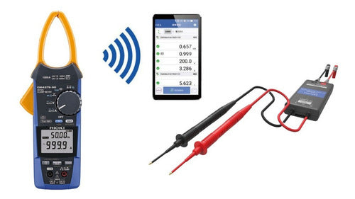 Amperímetro Hioki Cm4375-92 + Bluetooth + Sondas 2000vdc
