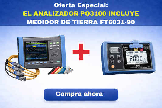 Analizador de calidad de energía Hioki  PQ3100/6000 Kit